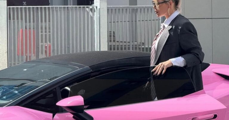 Por qué Wanda Nara fue a la audiencia de divorcio con Mauro Icardi en un auto deportivo rosa