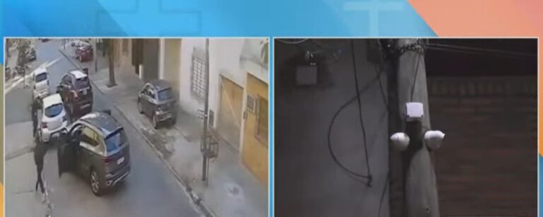 Video: el momento en que encerraron a un vecino para robarle el auto en un violento asalto