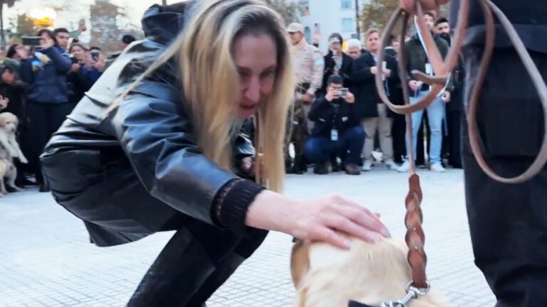 Karina Milei y Patricia Bullrich festejaron el Día del Perro en Plaza de Mayo