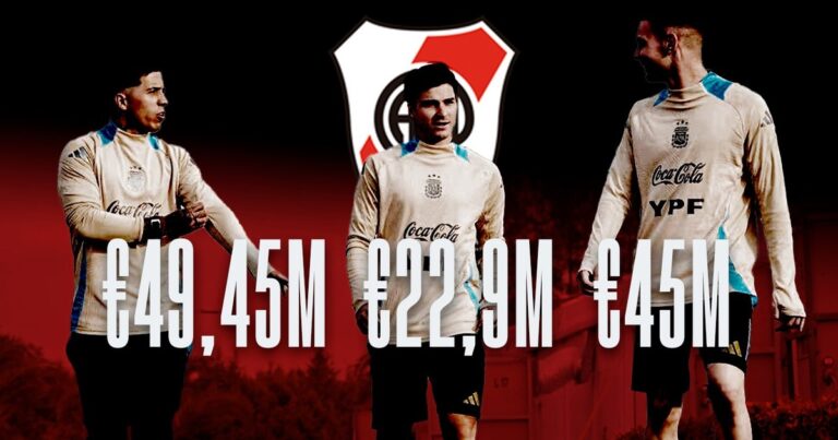 River y sus joyas millonarias juntas: cuánto podría recaudar con Mastantuono